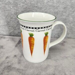 CHURCHILL China MUG White Carrots Design